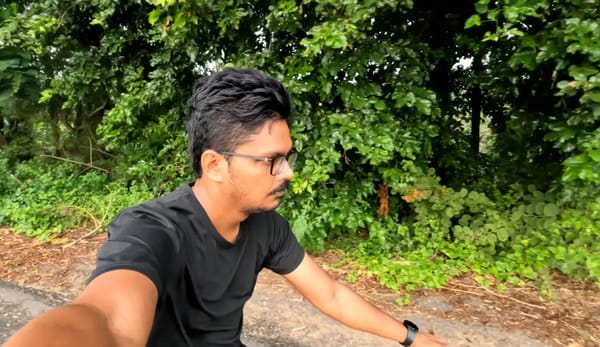 How I film myself while Cycling